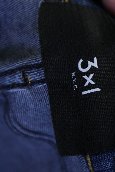 3x1 NYC Women Ankle Skinny Dark Blue Jeans Size 25