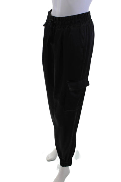 Joes Womens Cargo Jogger Pants Black Drawstring Size S