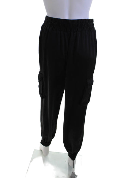 Joes Womens Cargo Jogger Pants Black Drawstring Size S