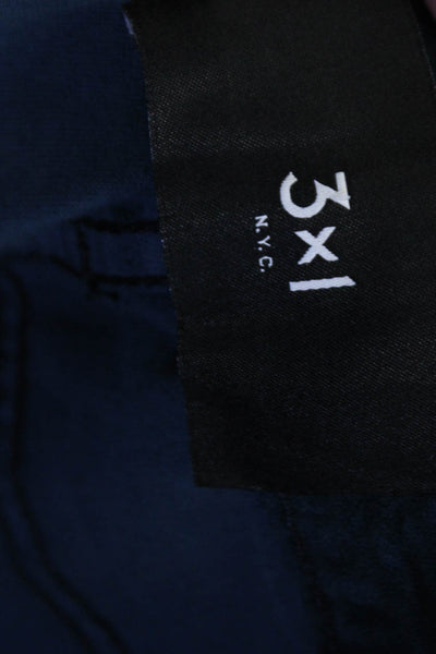3x1 NYC Women Dark Blue Jeggings 92% Cotton Stretch Button Size 25