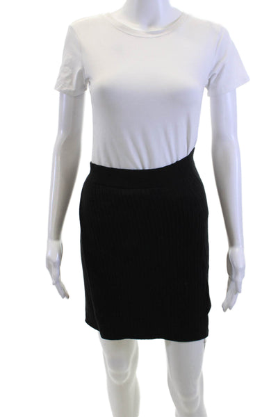 Free People Womens Straight Pencil Mini Skirt Black Size XS