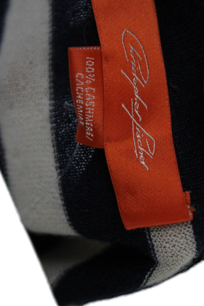 Christopher Fischer Women Pullover Cashmere Striped Crewneck Beige Size S