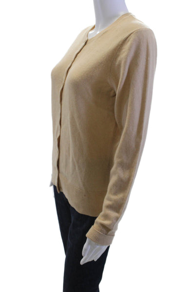 Collection Fifty Nine Unisex Beige Cashmere Cardigan Crewneck Size M