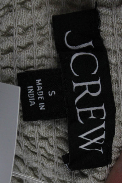 J Crew Women Beige Linen Peasant Mini Skirt Size S
