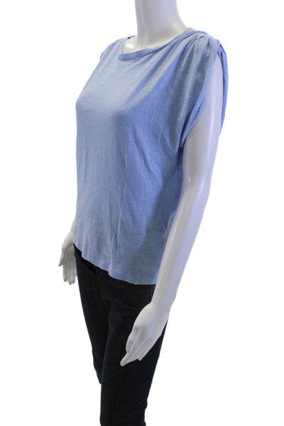 DKNY Women Basic Jersey T-Shirt Light Blue Short Sleeve Crew Neck Size S