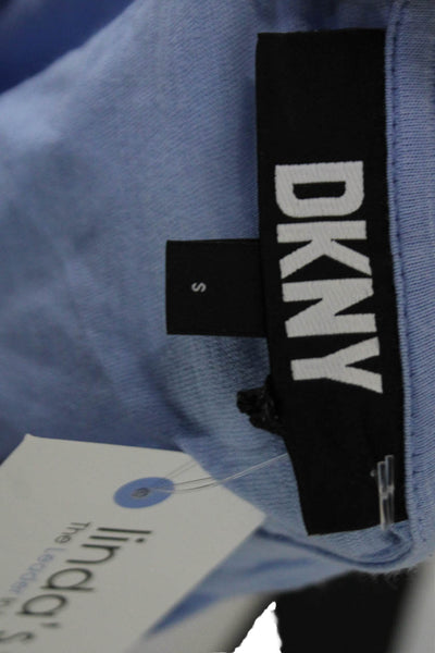 DKNY Women Basic Jersey T-Shirt Light Blue Short Sleeve Crew Neck Size S