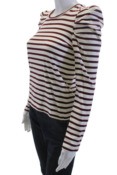 J Crew Women Basic Long Sleeve Crew Neck Black Blouse Size XS
