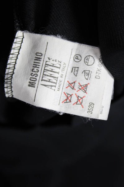 Moschino Women Basic Sleeveless Black Tank Top Round Neck Size S