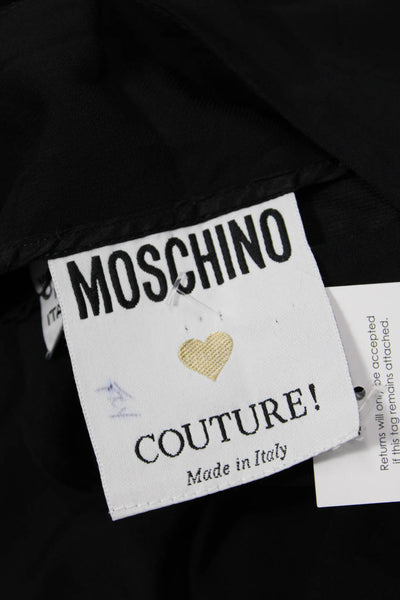 Moschino Women Basic Sleeveless Black Tank Top Round Neck Size S