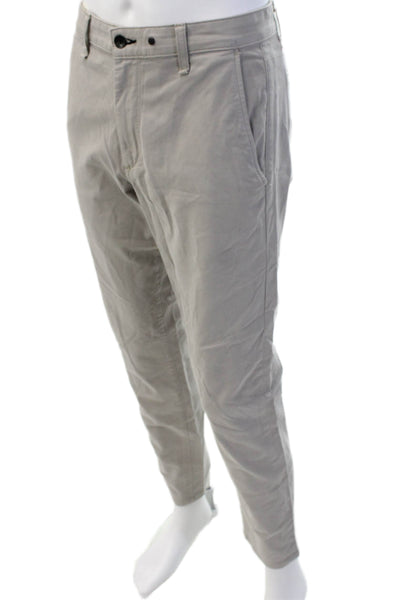 Rag & Bone Men's Cropped Chino Pants Gray Size 32