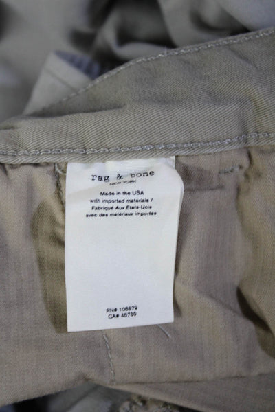 Rag & Bone Men's Cropped Chino Pants Gray Size 32