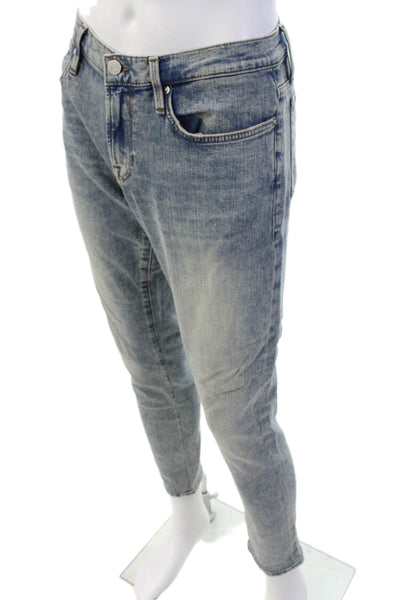 Frame Mens Ankle Cropped Jeans Light Blue Size 32