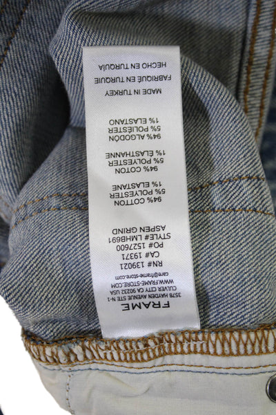 Frame Mens Ankle Cropped Jeans Light Blue Size 32