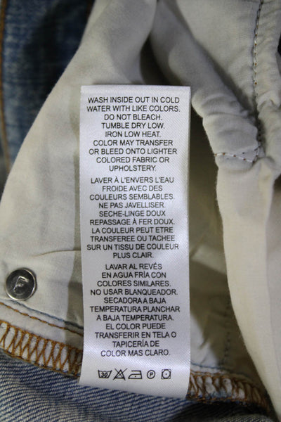 Frame Mens Ankle Cropped Jeans Light Blue Size 32