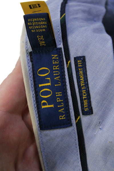 Polo Golf Ralph Lauren Mens Chinos Beige Button Size 31