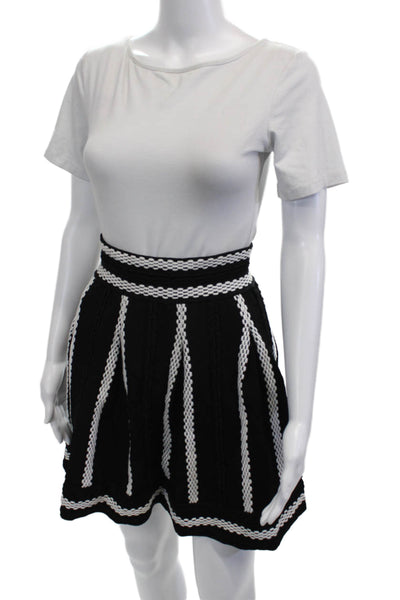 Maje Women A-Line Mini Skirt Black Size 2
