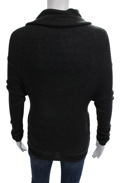 Zara Unisex Dark Gray Pullover Sweater Turtleneck Long Sleeve Size S