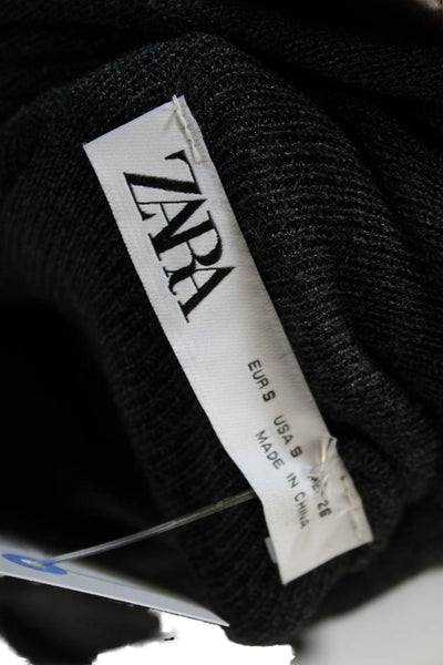 Zara Unisex Dark Gray Pullover Sweater Turtleneck Long Sleeve Size S
