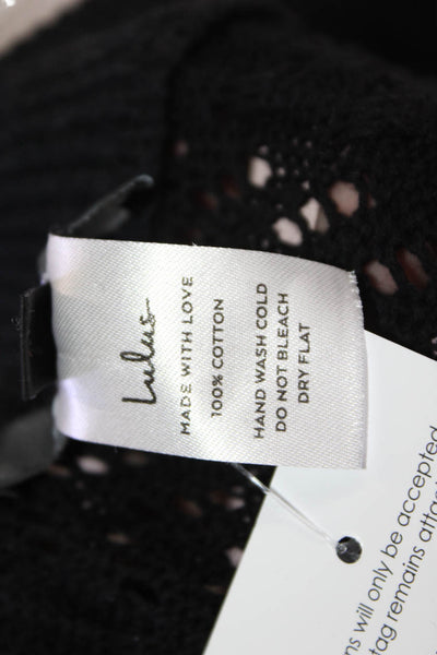 Lulus Women Cropped Black Pants Size XS