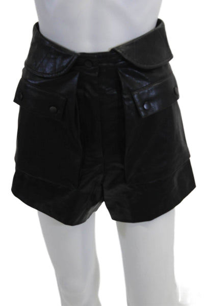Designer Unisex Biker Shorts Black Size 24