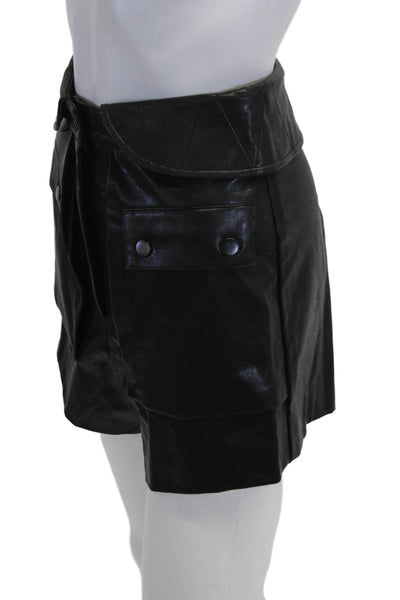 Designer Unisex Biker Shorts Black Size 24