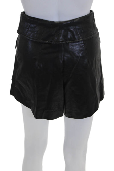 Designer Unisex Biker Shorts Black Size 24