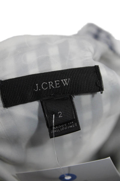 J Crew Women Sheath Dress Dark Blue Mid Calf Buckle Size 2