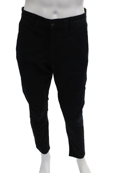 Rag & Bone Mens Cropped Chino Black Size 32
