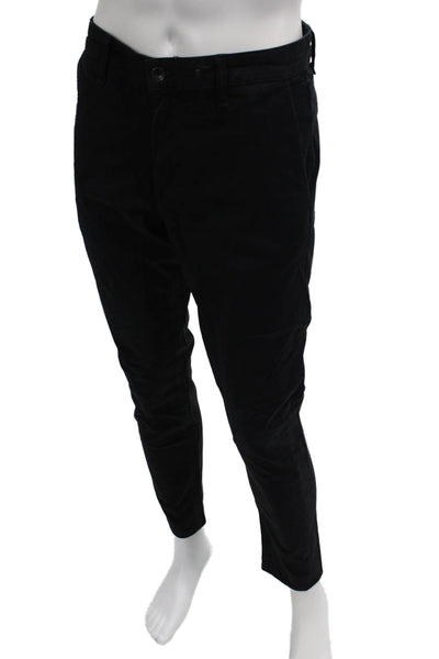 Rag & Bone Mens Cropped Chino Black Size 32