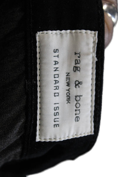 Rag & Bone Mens Cropped Chino Black Size 32