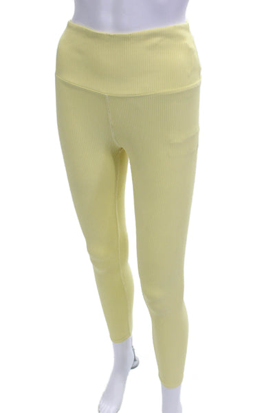 Carbon 38 Womens Yellow Striped Ankle Jegging Size S