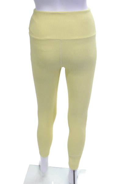 Carbon 38 Womens Yellow Striped Ankle Jegging Size S