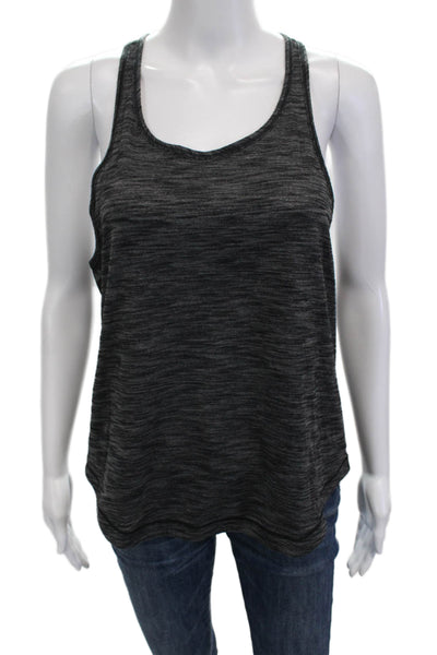 Lululemon Women Basic Dark Gray Tank Sleeveless Round Neck Size 10