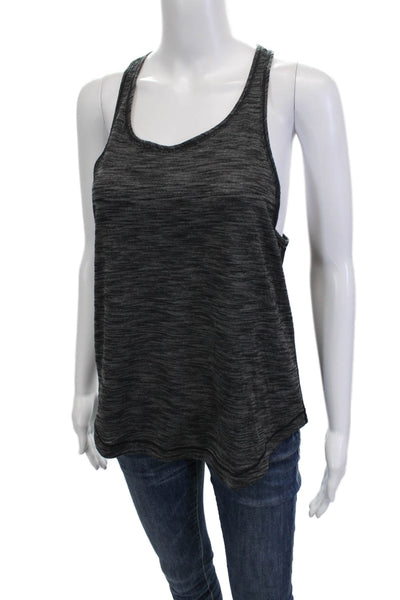 Lululemon Women Basic Dark Gray Tank Sleeveless Round Neck Size 10