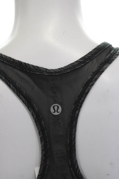 Lululemon Women Basic Dark Gray Tank Sleeveless Round Neck Size 10