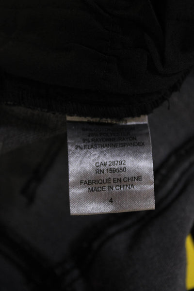 Renuar Womens High Rise Ankle Skinny Jeans Black Maternity Size 4