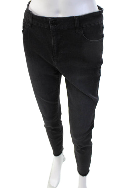 Renuar Womens Black Ankle Skinny Jeans High Rise Inseam 28 Size 0