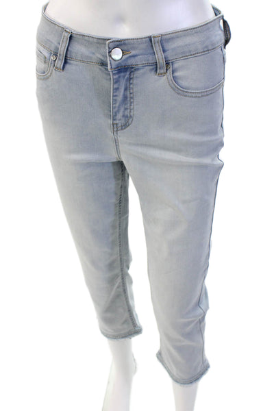 Renuar Womens Cropped Gray High Rise Jeans Size 4