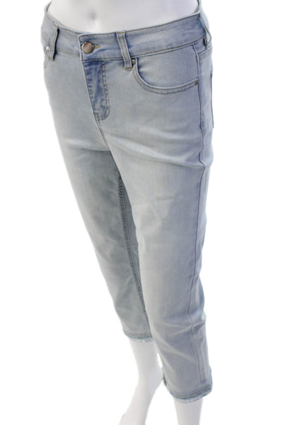Renuar Womens Cropped Gray High Rise Jeans Size 4