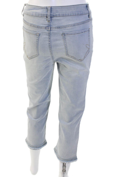 Renuar Womens Cropped Gray High Rise Jeans Size 4