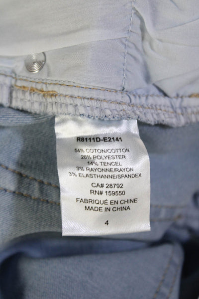 Renuar Womens Cropped Gray High Rise Jeans Size 4