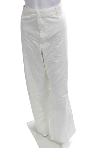 Good American Womens Dress Pants White Button 31 Inseam Size 15
