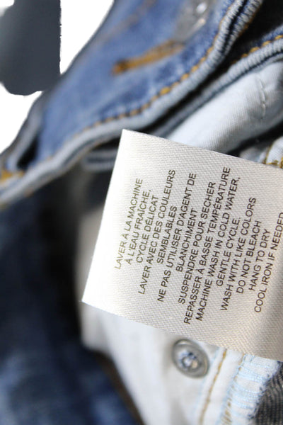 Renuar Womens Petite Ankle Cropped High Rise Blue Jeans Size 16