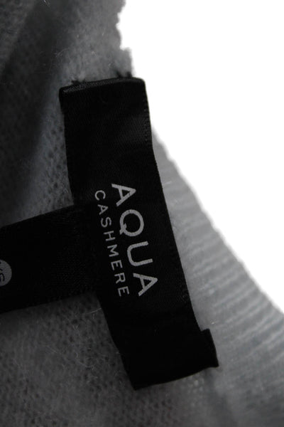 Aqua Cashmere Womens Light Blue Cashmere Pullover Sweater Size XS