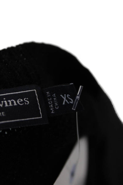 Vineyard Vines Women Black Cashmere Blend Pullover Sweater Crew Neck Size XS