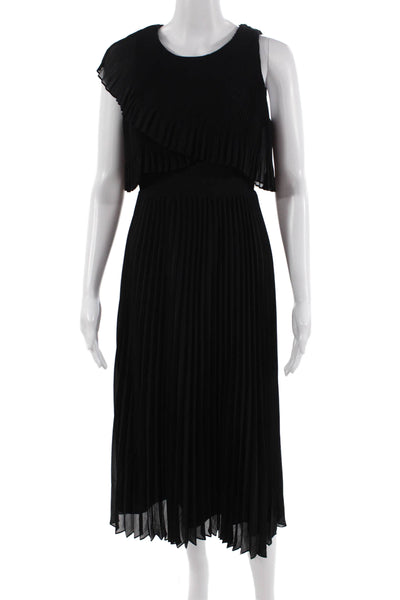 Club Monaco Women Fit & Flare Sleeveless Black Mid-Calf Dress Size 00