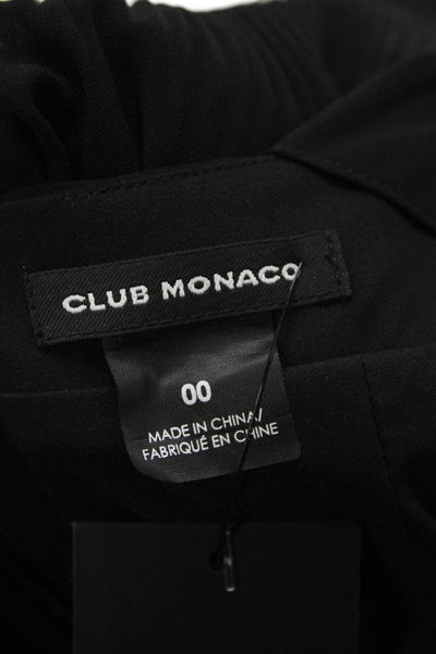 Club Monaco Women Fit & Flare Sleeveless Black Mid-Calf Dress Size 00