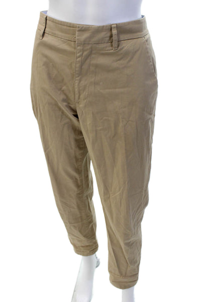 J Crew Unisex Beige Chino Pants Button Closure Size 28