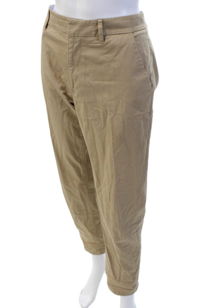 J Crew Unisex Beige Chino Pants Button Closure Size 28