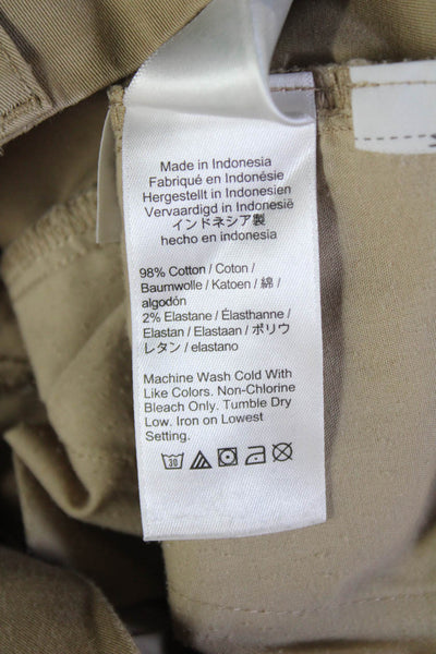 J Crew Unisex Beige Chino Pants Button Closure Size 28